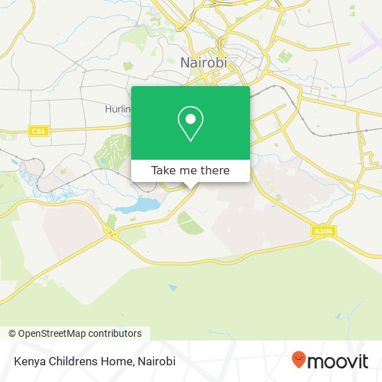 Kenya Childrens Home map