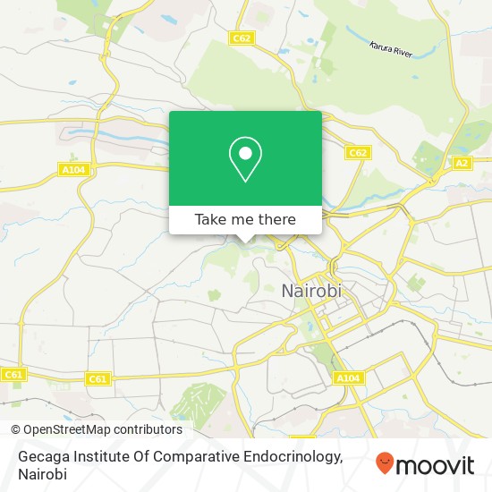 Gecaga Institute Of Comparative Endocrinology map