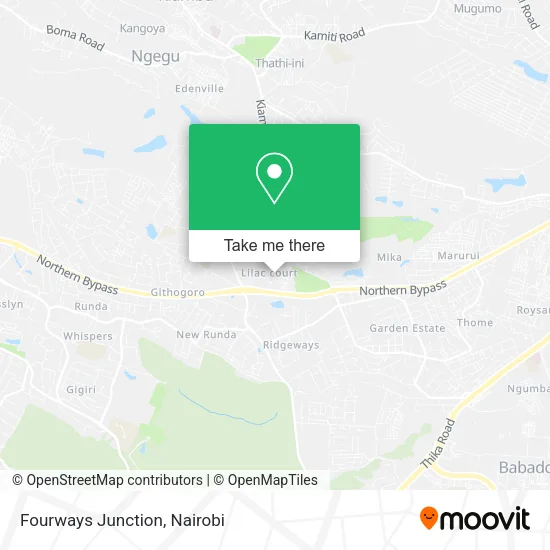 Fourways Junction map