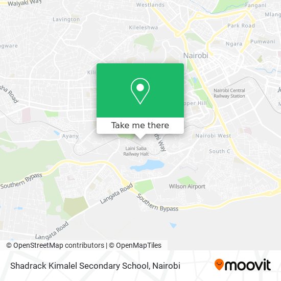 Shadrack Kimalel Secondary School map