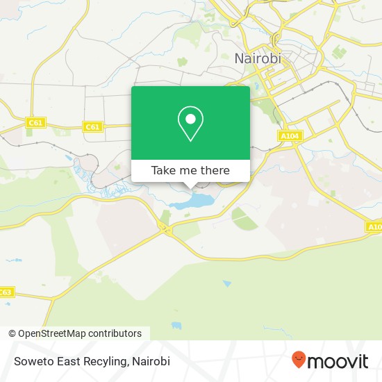 Soweto East Recyling map