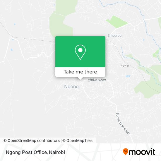 Ngong Post Office map