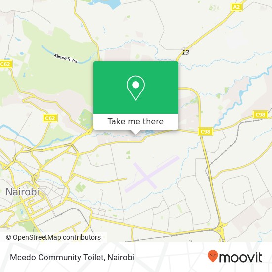 Mcedo Community Toilet map