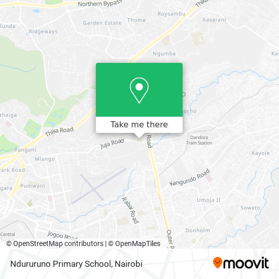 Ndururuno Primary School map