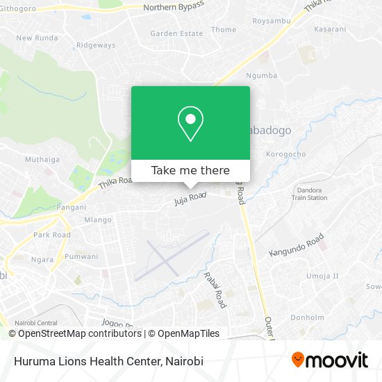 Huruma Lions Health Center map