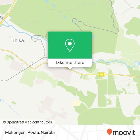 Makongeni Posta map