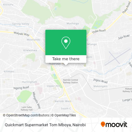 Quickmart Supermarket Tom Mboya map