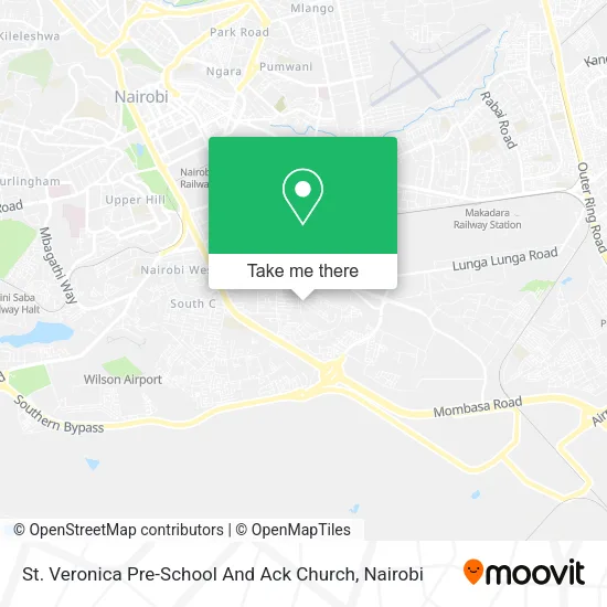 St. Veronica Pre-School And Ack Church map