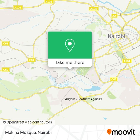 Makina Mosque map