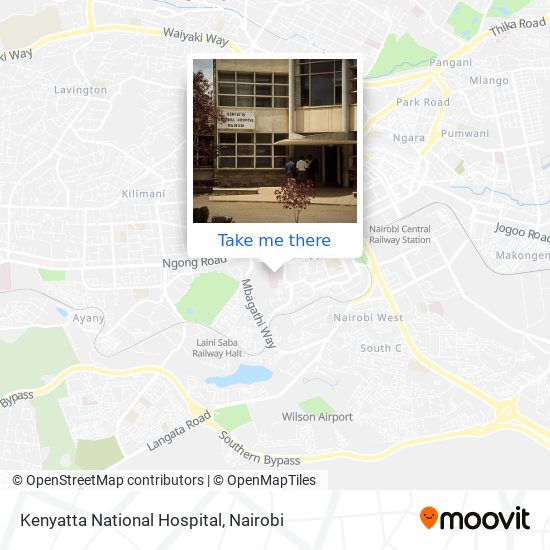 Kenyatta National Hospital map