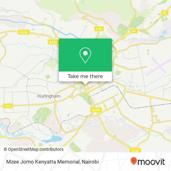 Mzee Jomo Kenyatta Memorial map