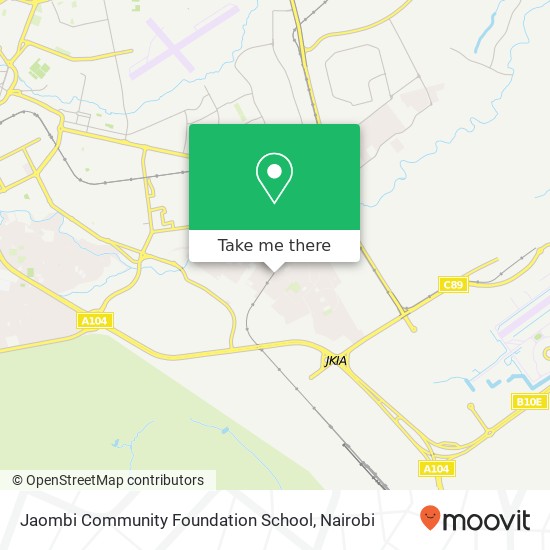 Jaombi Community Foundation School map