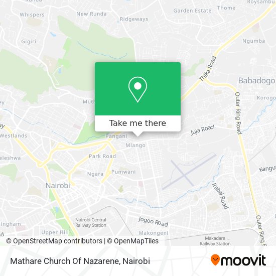 Mathare Church Of Nazarene map