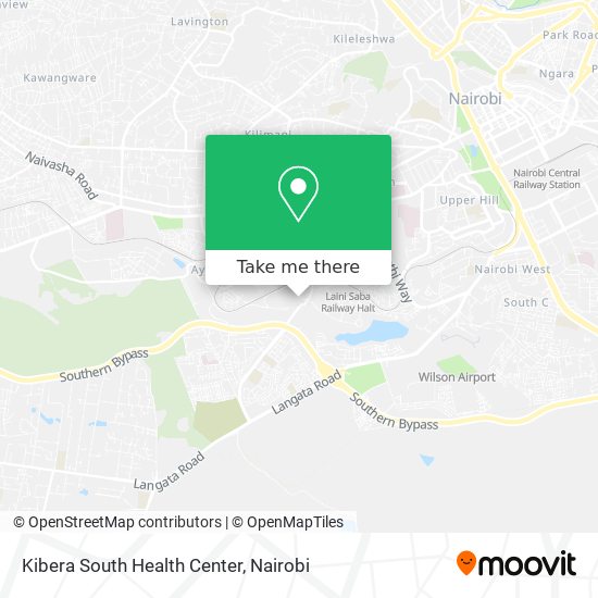 Kibera South Health Center map