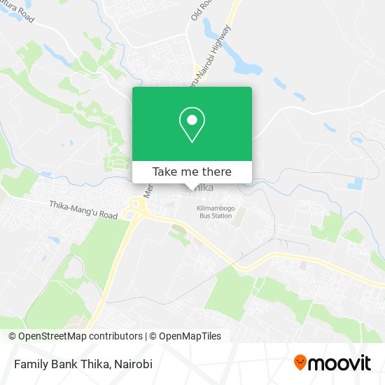 Family Bank Thika map