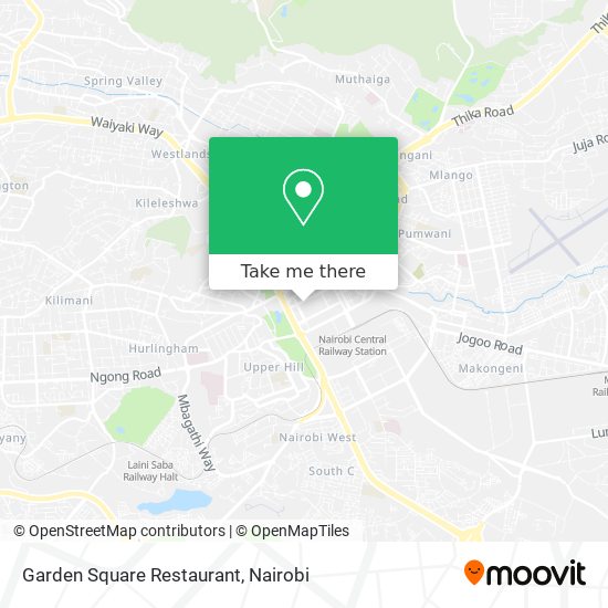 Garden Square Restaurant map