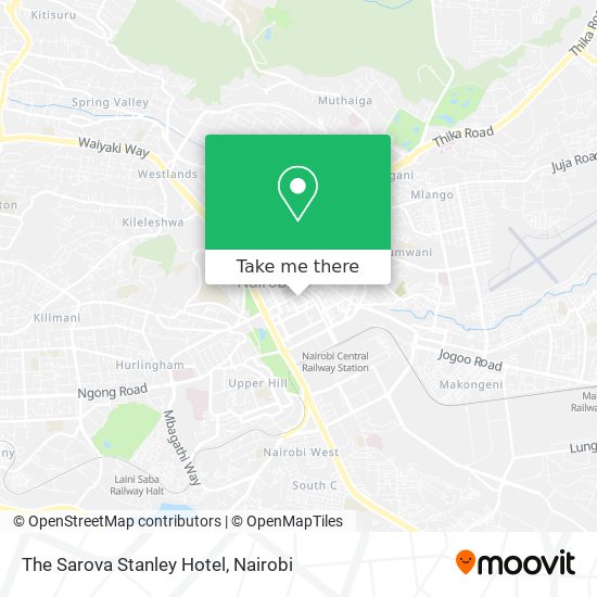 The Sarova Stanley Hotel map
