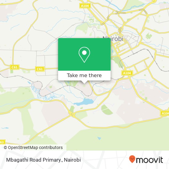 Mbagathi Road Primary. map