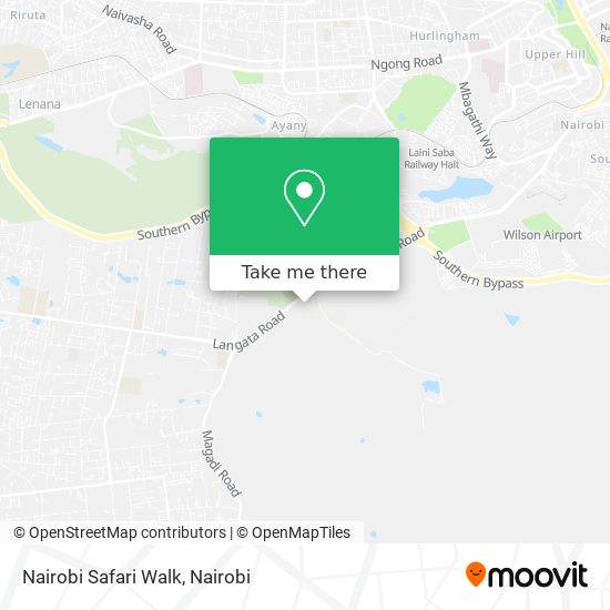 Nairobi Safari Walk map