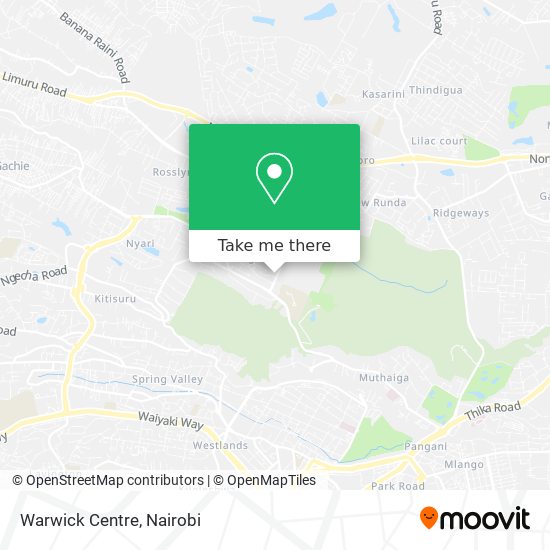 Warwick Centre map