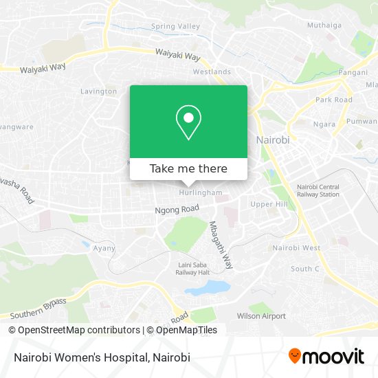 Nairobi Women's Hospital map