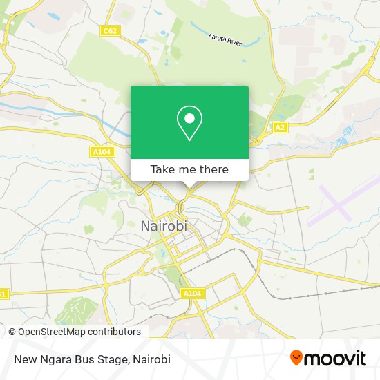 New Ngara Bus Stage map