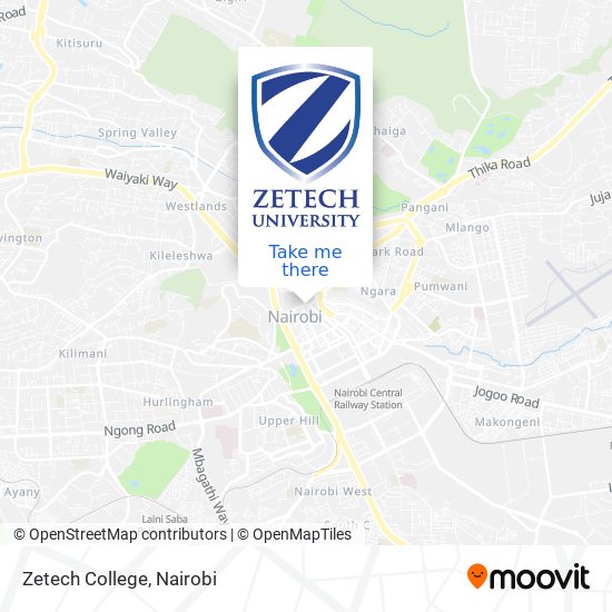 Zetech College map