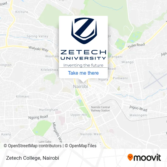 Zetech College map