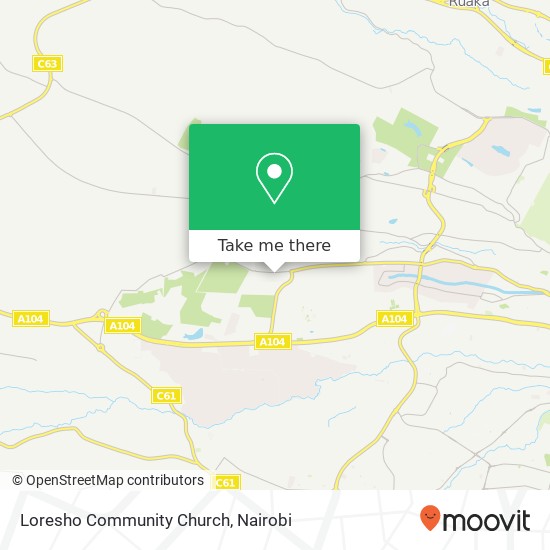 Loresho Community Church map