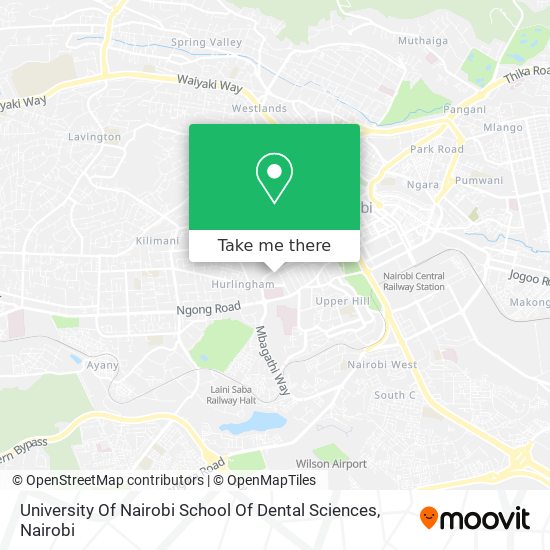 University Of Nairobi School Of Dental Sciences map