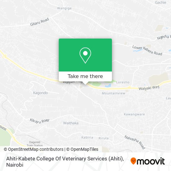 Ahiti-Kabete College Of Veterinary Services map