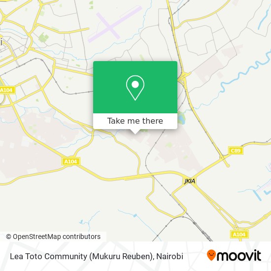 Lea Toto Community (Mukuru Reuben) map