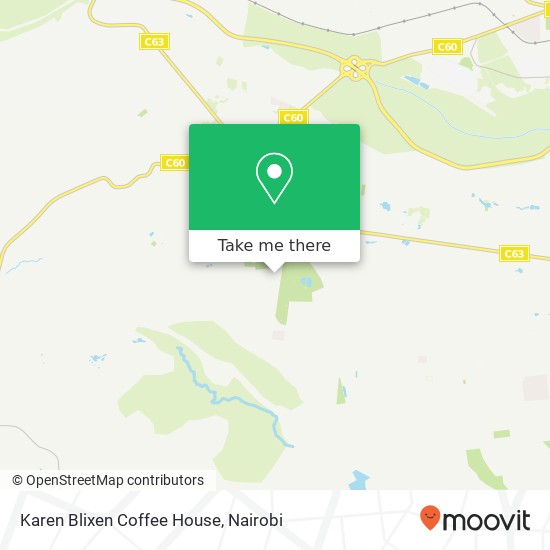 Karen Blixen Coffee House map
