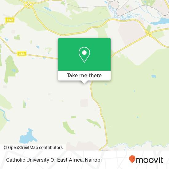 Catholic University Of East Africa map