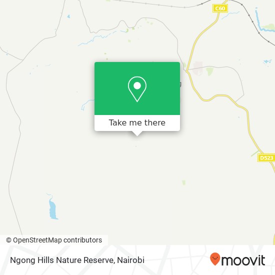 Ngong Hills Nature Reserve map