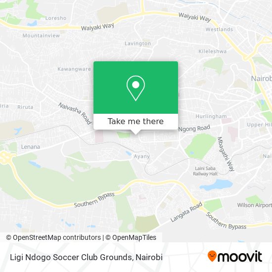 Ligi Ndogo Soccer Club Grounds map