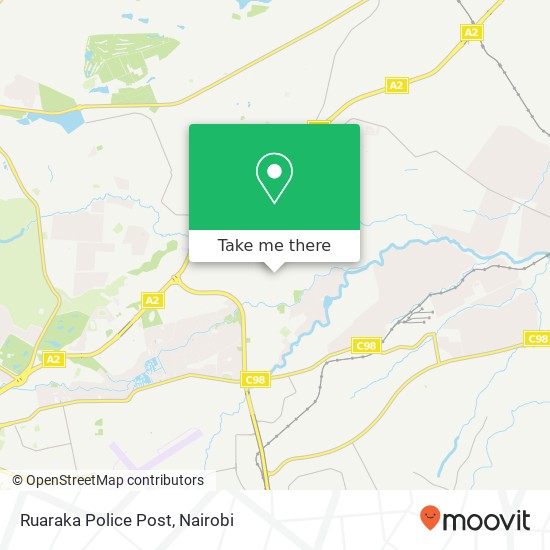 Ruaraka Police Post map