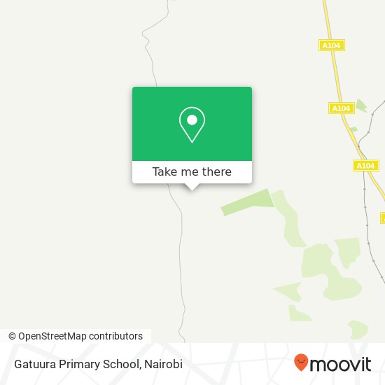 Gatuura Primary School map