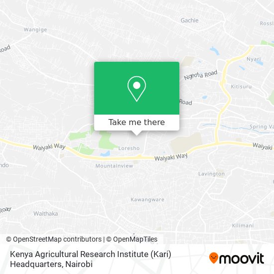 Kenya Agricultural Research Institute (Kari) Headquarters map