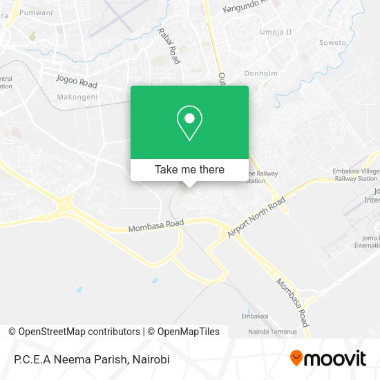 P.C.E.A Neema Parish map