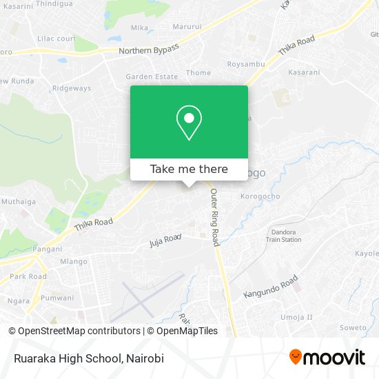 Ruaraka High School map
