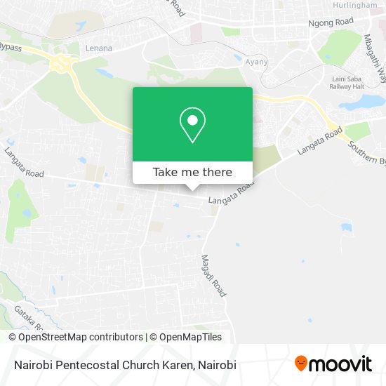Nairobi Pentecostal Church Karen map
