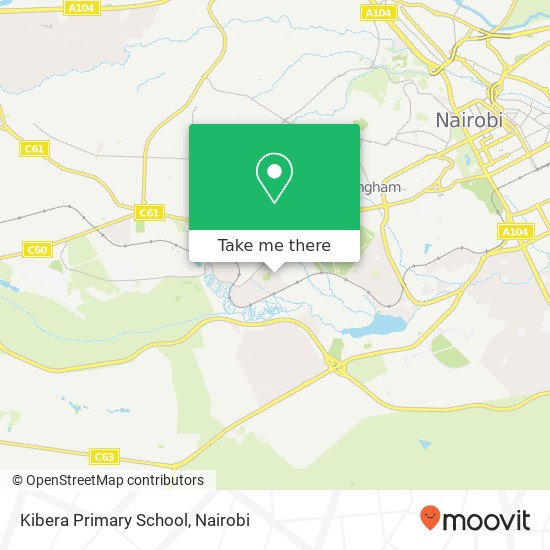 Kibera Primary School map