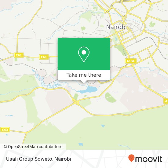 Usafi Group Soweto map