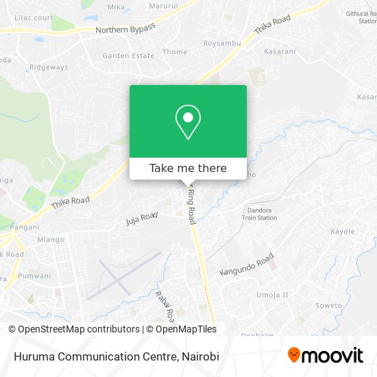 Huruma Communication Centre map