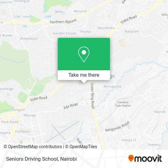 Seniors Driving School map