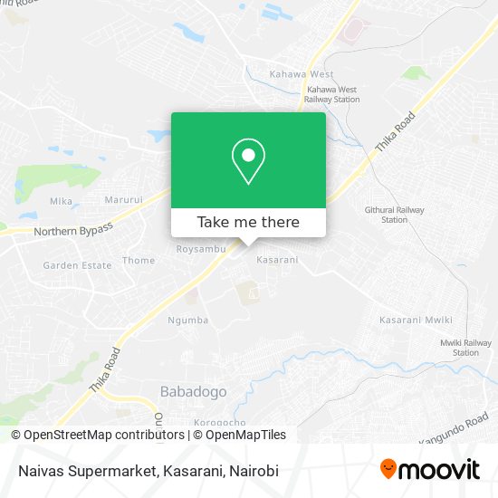 Naivas Supermarket, Kasarani map