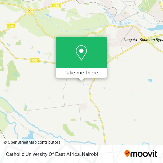 Catholic University Of East Africa map