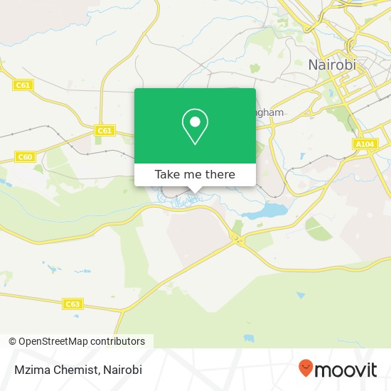 Mzima Chemist map