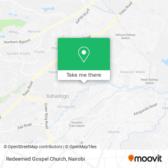 Redeemed Gospel Church map